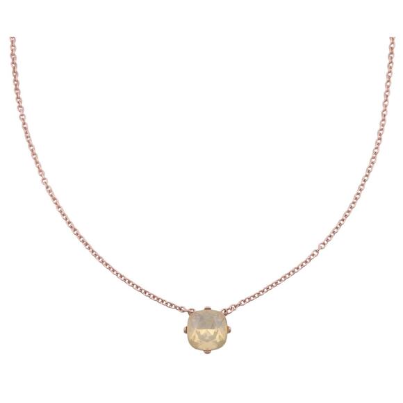 Rain Lemonade Yellow Cushion Cut Crystal on Goldtone Necklace & Earring Set NWT - Picture 2 of 5